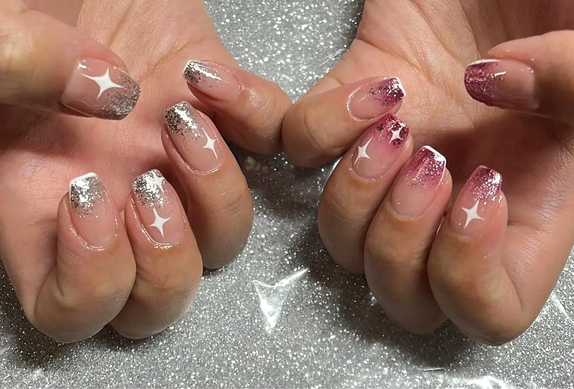 ネイル ハンドネイル VIERU 🌈🎀💖のネイルデザイン