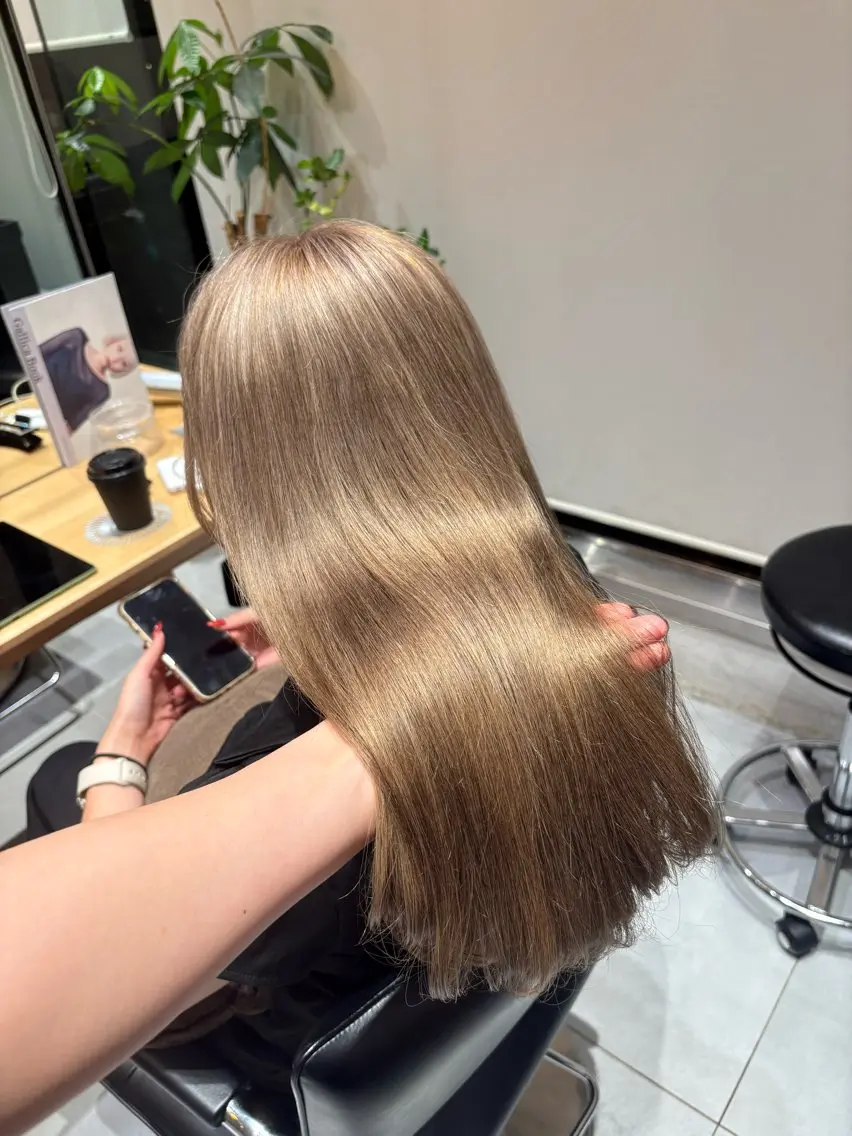 ロング ヘアカラー トリートメント 🌻花音🌻メンズ /艶カラー/Wカラーのヘアスタイル