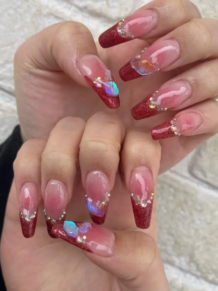 ネイル 長さ出し 持ち込み ハンドネイル Chaleur fleurのネイルデザイン