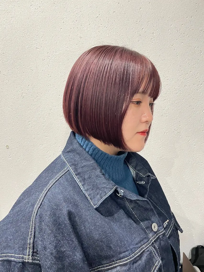 ミディアム カラー カット ヘアカラー トリートメント 表参道🌿赤み消し カラー/チナツのヘアスタイル