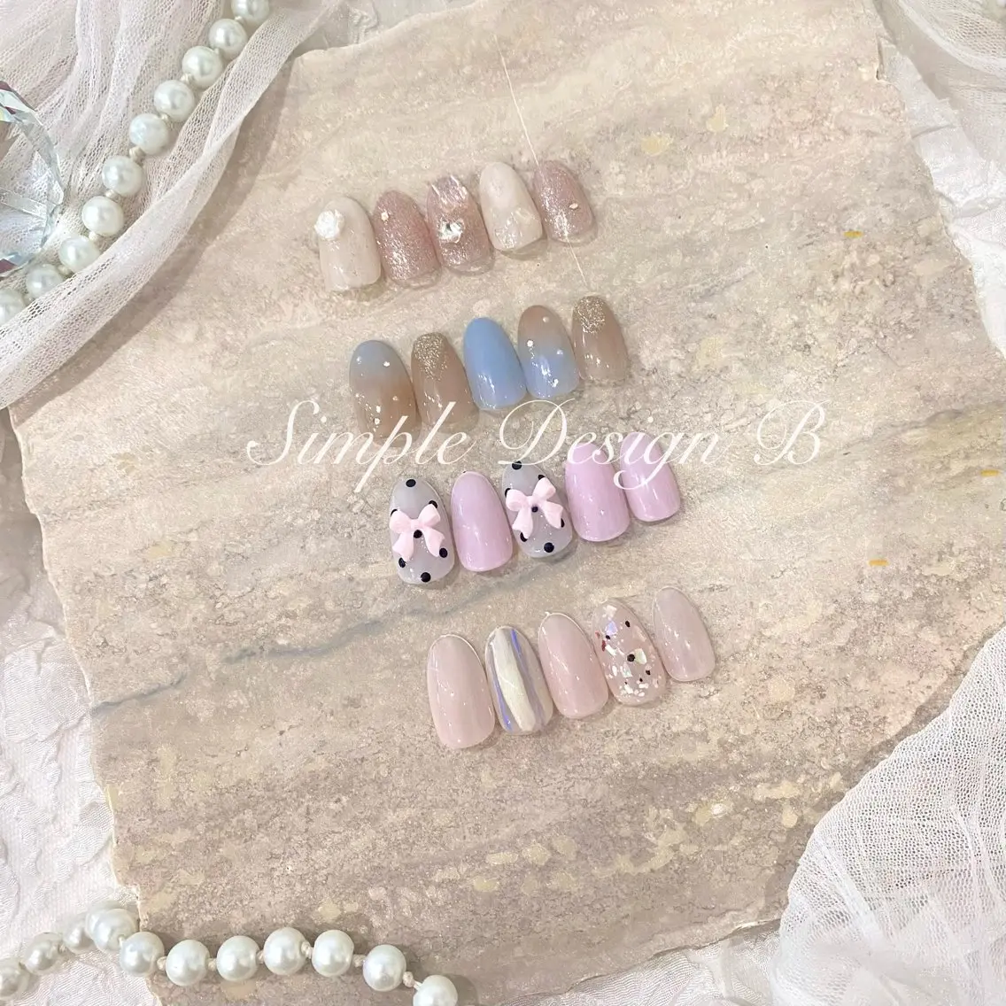 ネイル 長さ出し グラデーション 韓国ネイル ラメ(グリッター) ラメグラデーション ハンドネイル M2 BEAUTY アユミのネイルデザイン