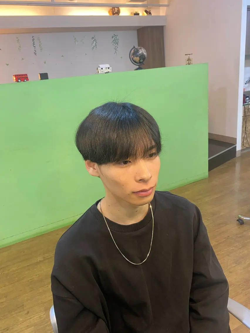 ヘアアレンジ メンズ マッシュ シースルーマッシュ カット 20代〜40代 大塚🌱松原大将のヘアスタイル