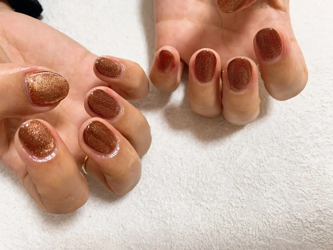 ネイル ジェルネイル 韓国ネイル マグネットネイル メンズネイル ワンカラーネイル kiki nail たまプラーザのネイルデザイン