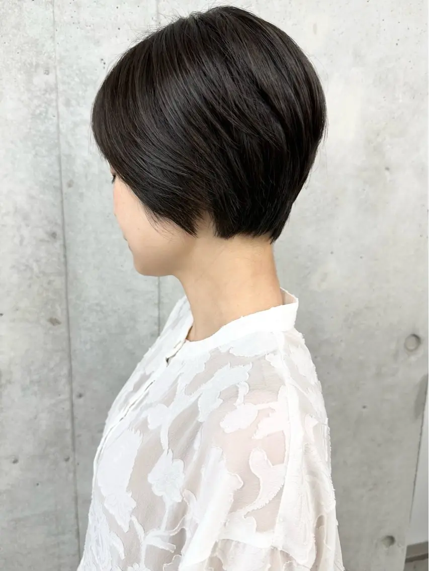 ショート カット ヘッドスパ ボブ/ゆるふわ ボブパーマ/とういのヘアスタイル