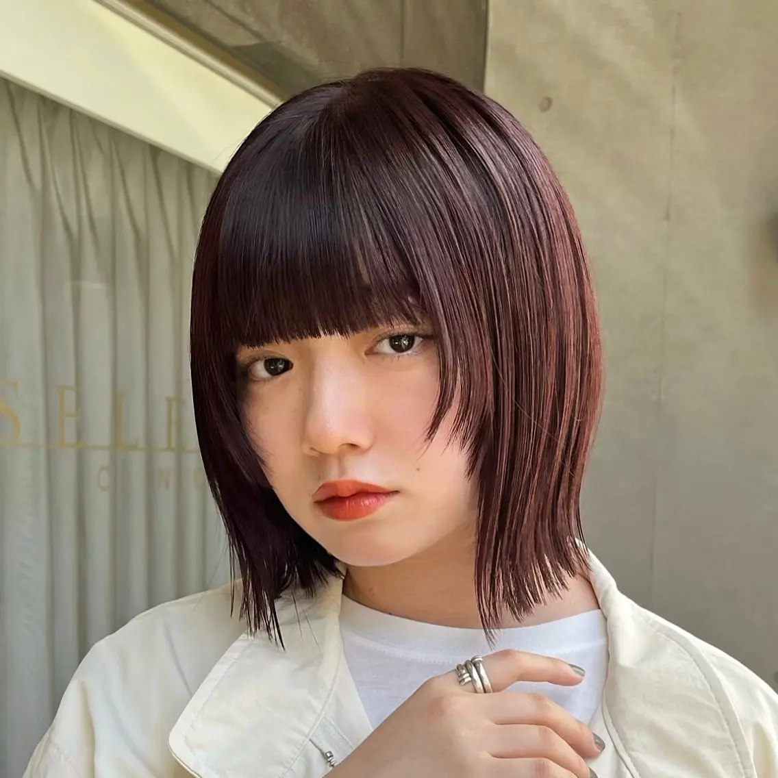 ショート カラー 松本優香/ボブ/ダ ブルカラー/髪質改善のヘアスタイル