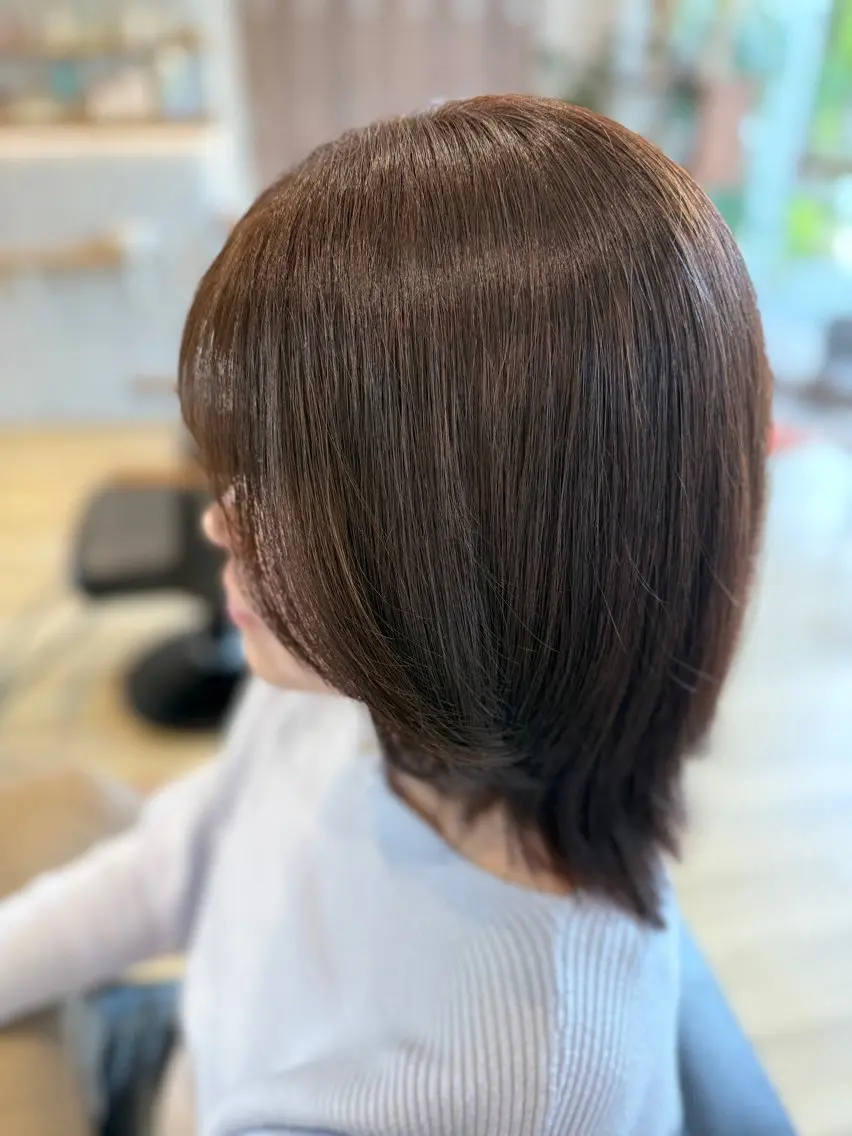 ミディアム カラー ボブレイヤー ボブ レイヤーカット 安達 光琉のヘアスタイル