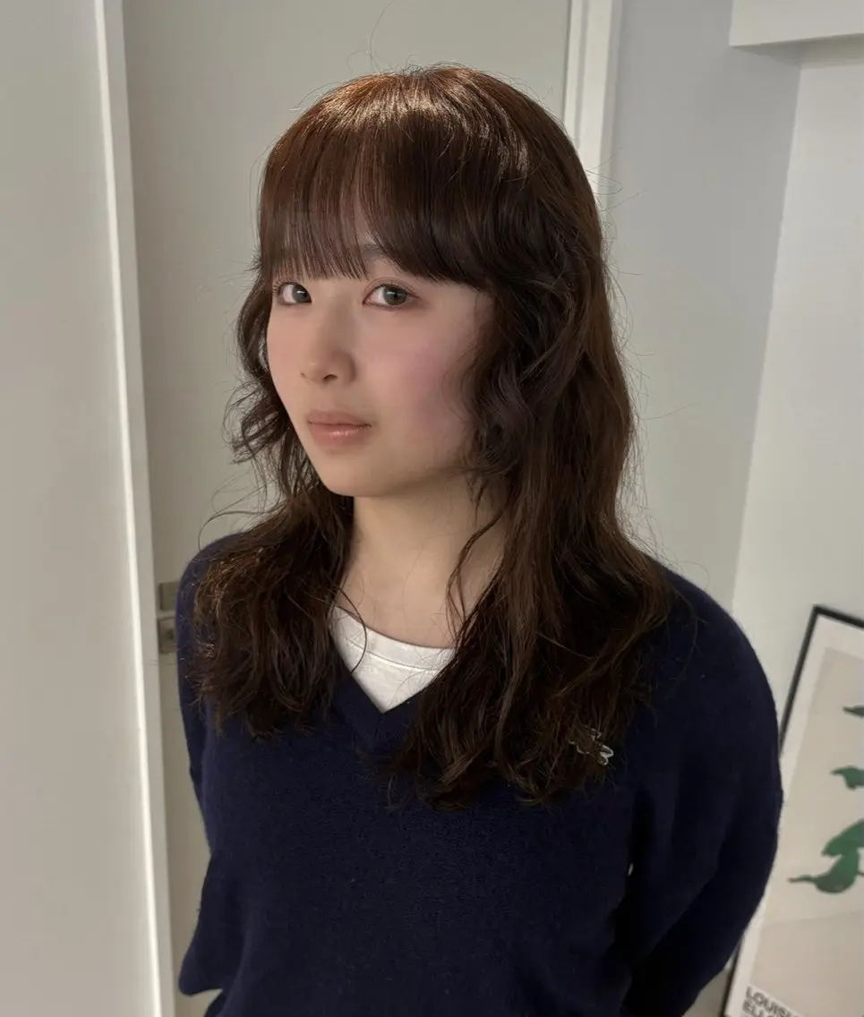 ロング カラー ブラウンカラー ヘアカラー 【sica】 チナのヘアスタイル
