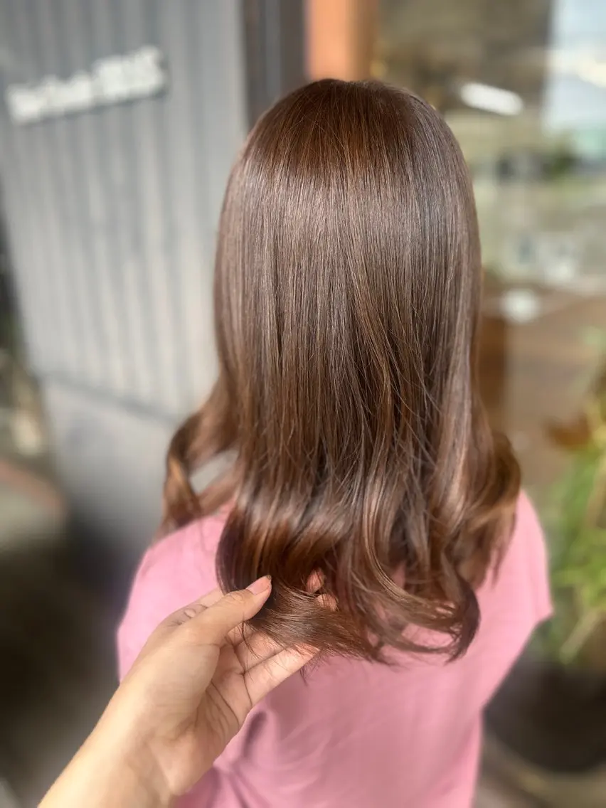 ミディアム ヘアカラー トリートメント BRAS岸和田 /質感再生/赤み消しのヘアスタイル