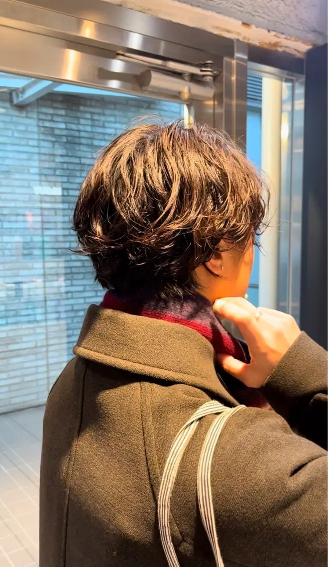 ショート パーマ ハンサムショート ショートヘア 【レイヤーカット】 キサヌキミワのヘアスタイル