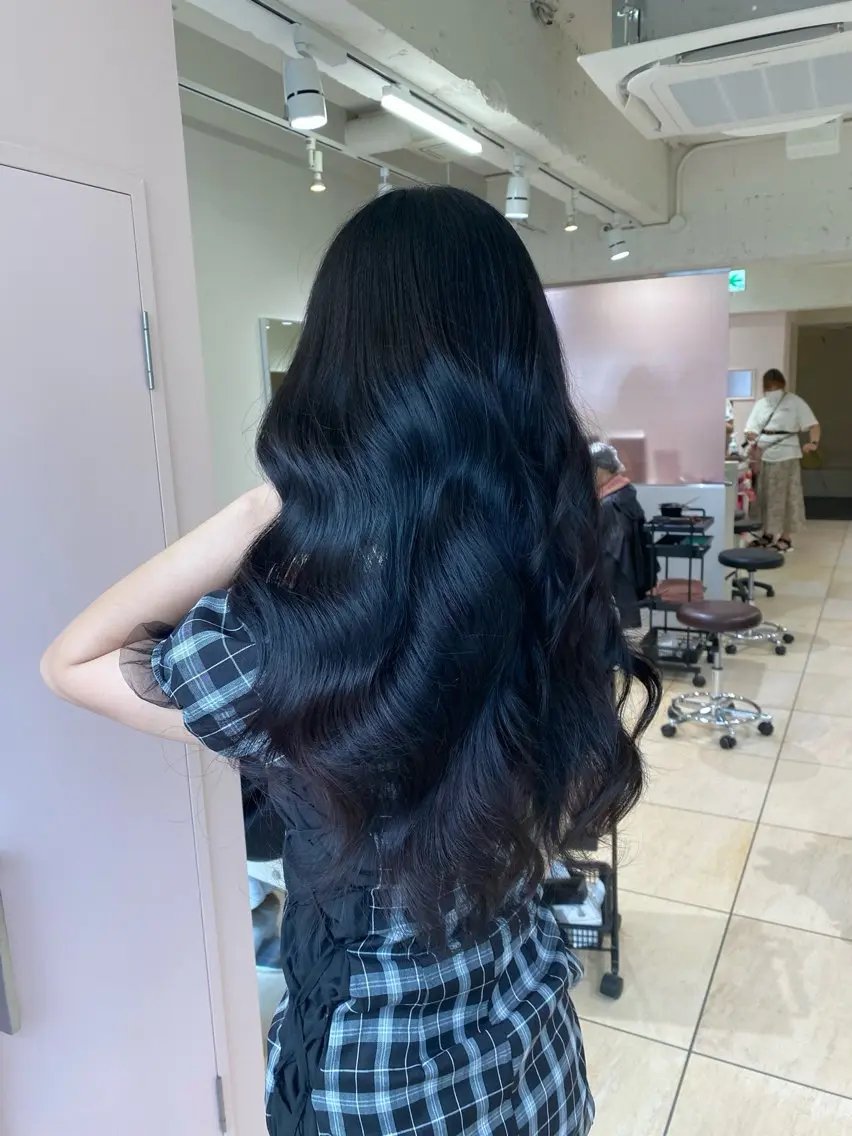 セミロング カラー ダークグレー ダークグレージュ グレージュ 暗色カラー/レイヤー 🩶KAITOのヘアスタイル