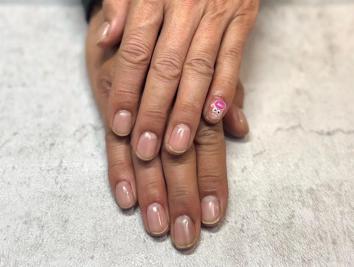メンズ ネイル WHITE NAIL 鳳店AYUMIのネイルデザイン