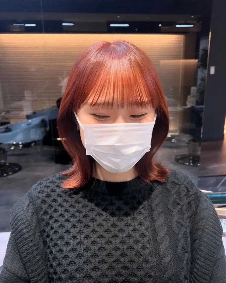 ショート カラー ヘアカラー トリートメント 韓国艶髪/透明感 カラー/ひなののヘアスタイル