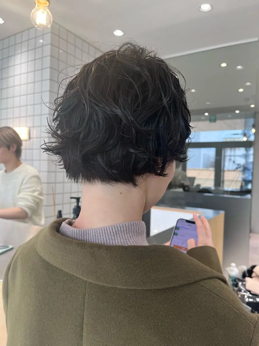 ショート パーマ ショートヘア 似合わせパーマ/ kazuのヘアスタイル