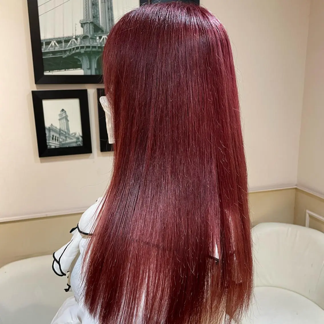 ロング カラー ヘアカラー トリートメント ヘッドスパ 髪質改善 /美髪矯正🫧ゆたかのヘアスタイル