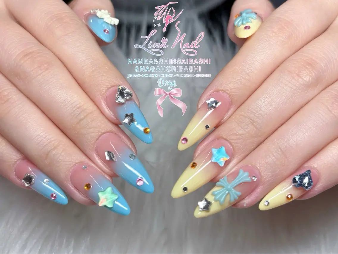 ミディアム ハンドネイル Linanail Nambaのネイルデザイン