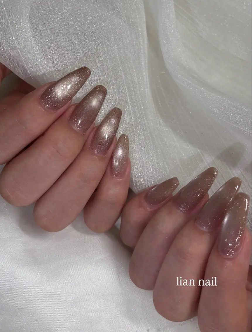 ネイル マグネットネイル シンプルネイル ハンドネイル フットネイル Lian nailのネイルデザイン