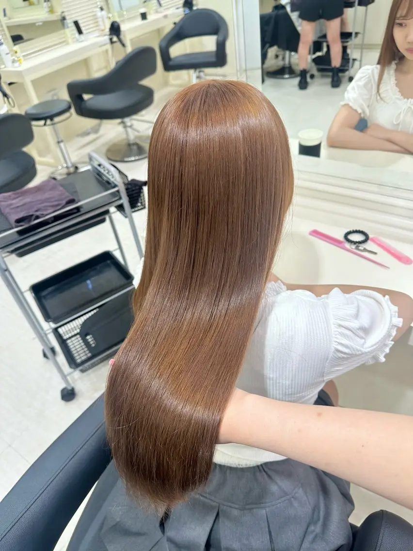 【🍓ブリーチなしWカラー🍓】色味だし🙆‍♀️暖色👍色落ち金にしたくない方はこちら☝️✨の写真
