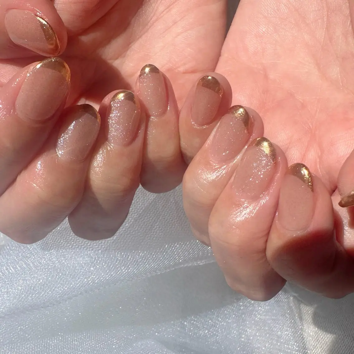 ネイル フレンチネイル 氷ネイル・うるうるネイル マグネットネイル ミラーネイル ブライダルネイル 🪞KAPE NAIL 🪞のネイルデザイン
