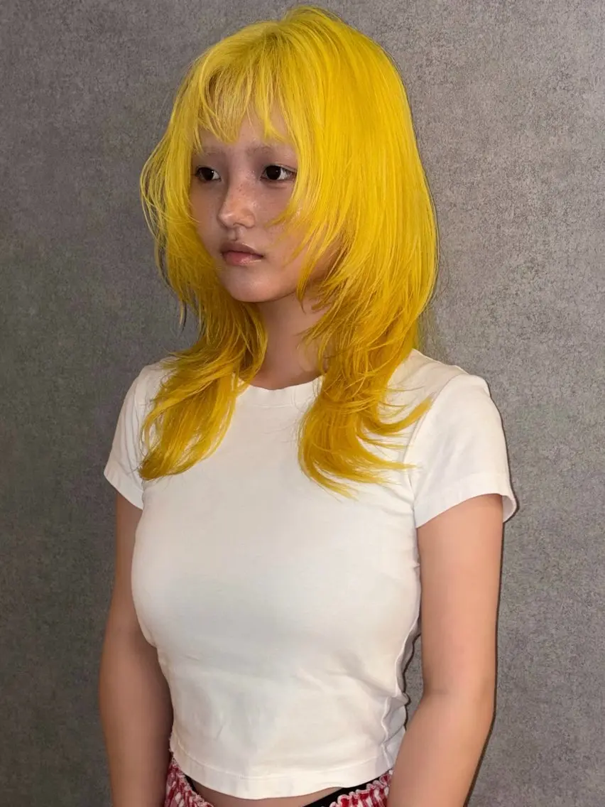 ロング カラー ヘアカラー トリートメント コツ🧚ハイトーン /カラー/名古屋/栄のヘアスタイル
