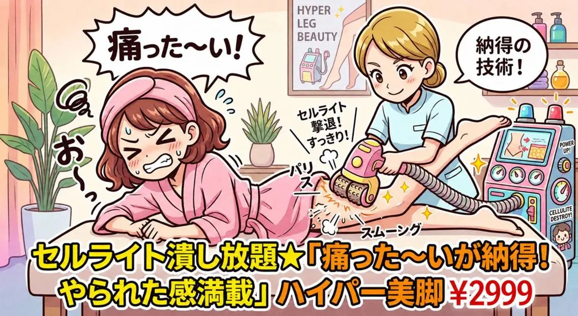 セルライト潰し放題★「痛った～いが納得!やられた感満載」ハイパー美脚¥2999の写真