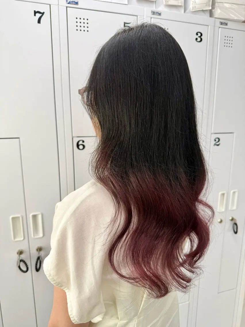 セミロング カット ヘアカラー トリートメント IROWどうもん店 /まゆなのヘアスタイル