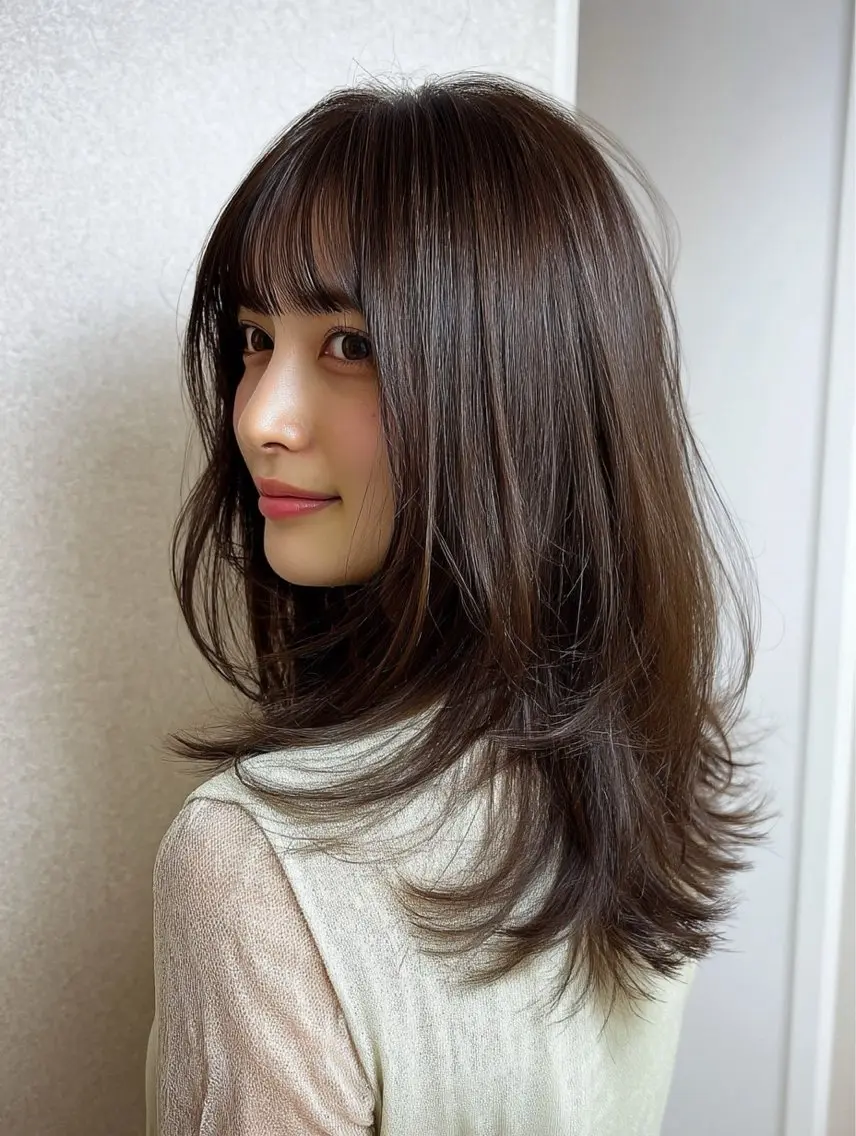 ロング ヘアカラー トリートメント 大木 光明のヘアスタイル
