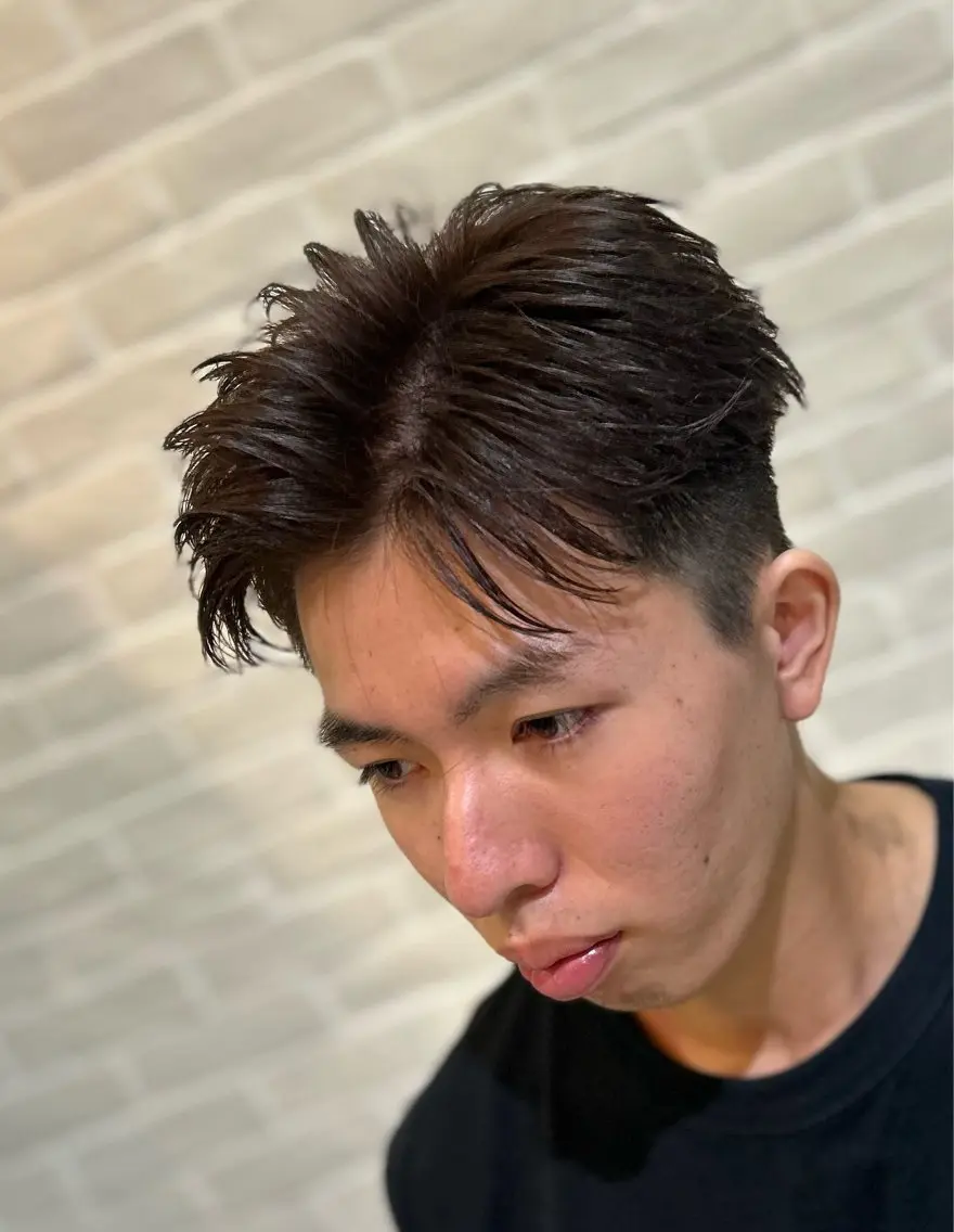ショート カラー メンズ ビジネス カット ヘアカラー トリートメント 蛭田 裕介のヘアスタイル