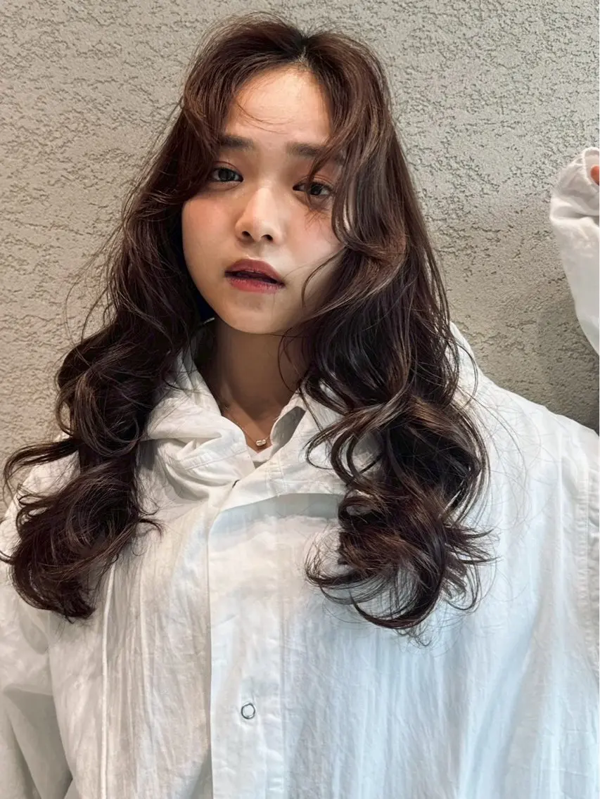 ロング カット ヘアカラー 🩵縮毛矯正・ボブ 岩原朋也🩵のヘアスタイル