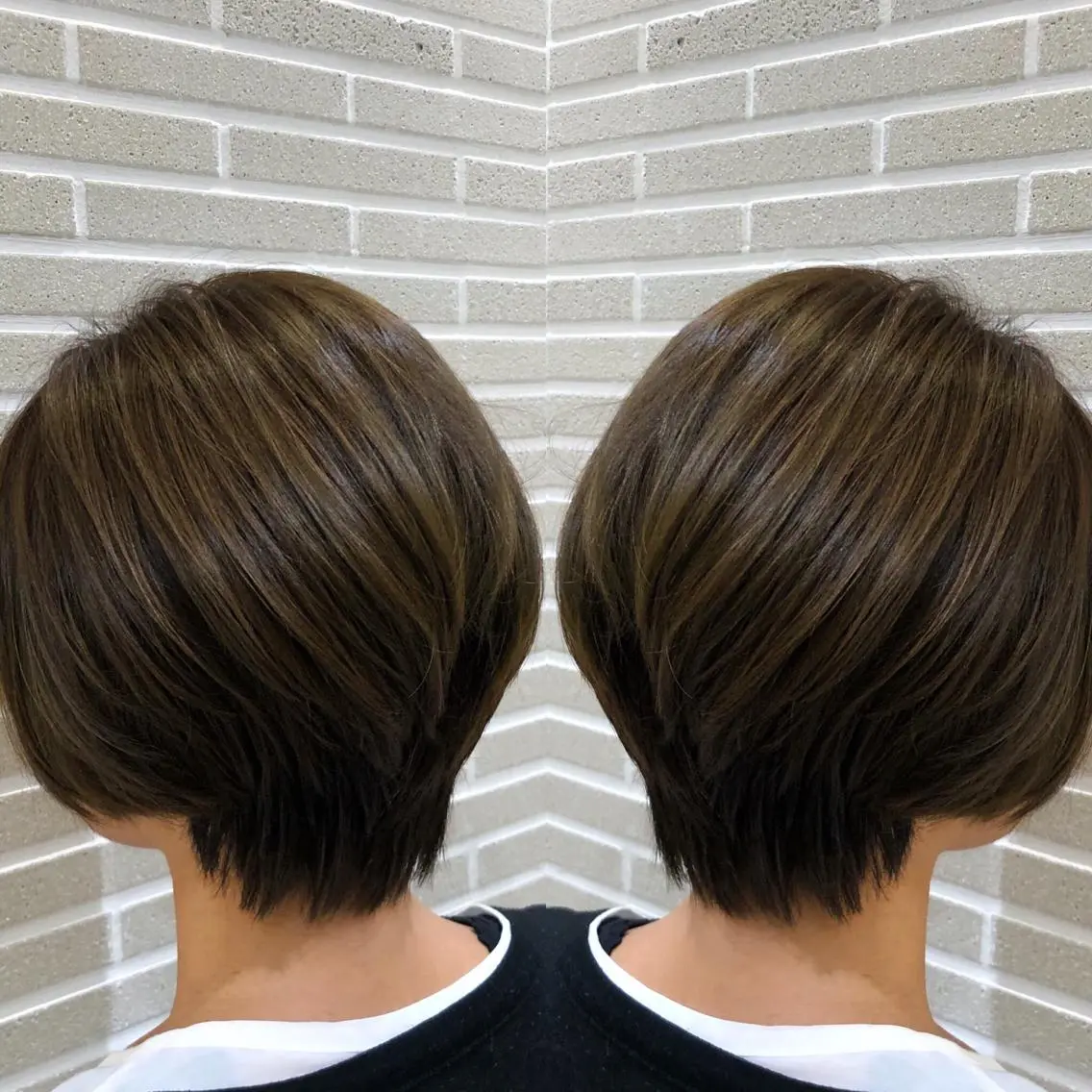 
![ショート カラー グラデーションカラー ボブ カット 山北 咲子のヘアスタイル
