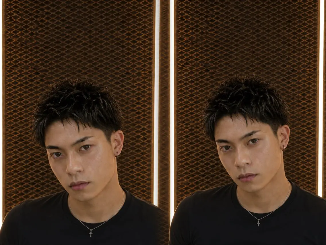 ショート パーマ メンズ カット 【メンズ特化】池袋 韓国スタイル飯塚のヘアスタイル