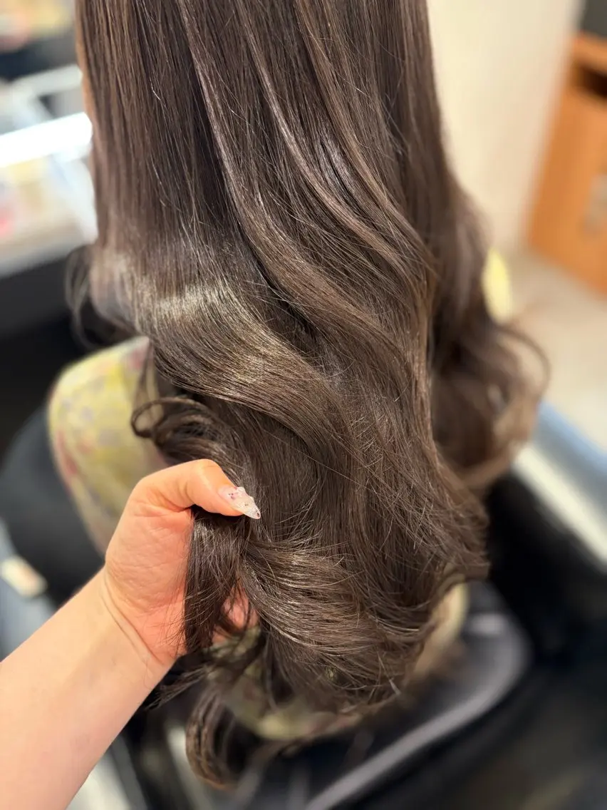 ロング 似合わせカット 髪質改善・水素カラー ARIA(ému)のヘアスタイル