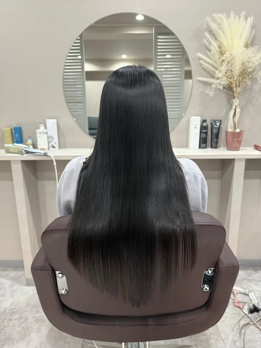 ミディアム mimiiy梅田 中崎町ハイトーンのヘアスタイル