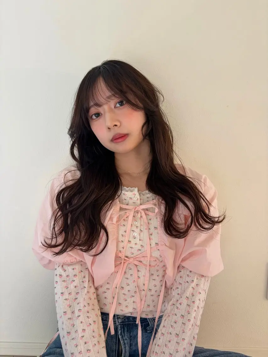 コテ巻きヘアセット🫧の写真