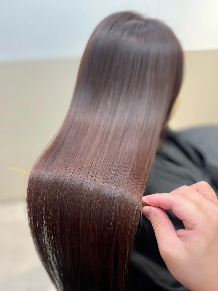 ロング カラー 髪質改善 縮毛矯正 ulu+sia/ 神戸本格派髪質改善のヘアスタイル
