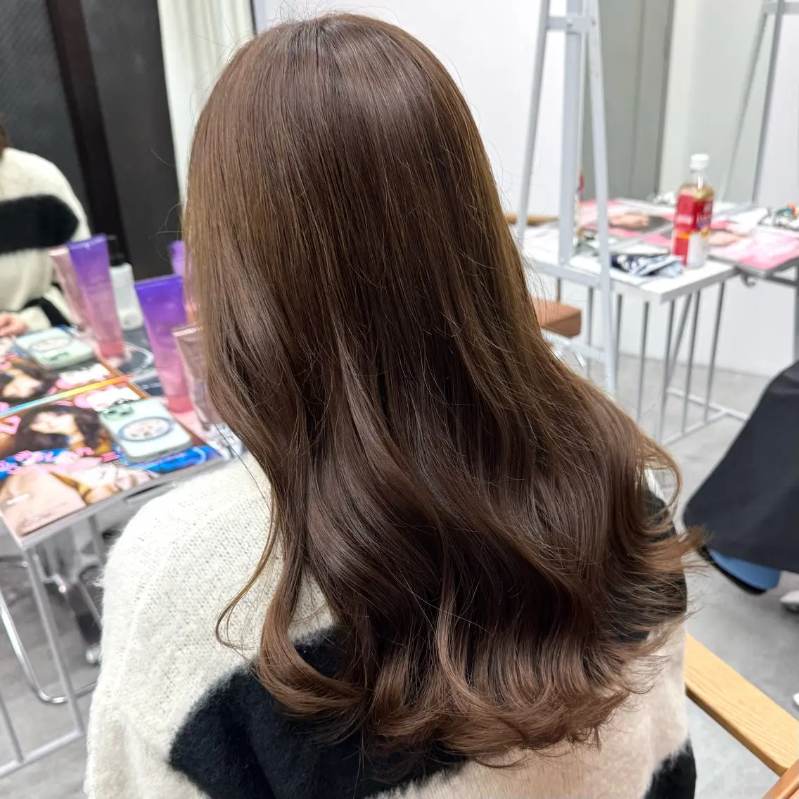 ロング カラー ヘアアレンジ ヘアカラー トリートメント ブリーチなしカラー /新百合ヶ丘/安形翔のヘアスタイル
