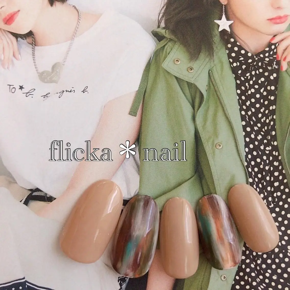 ネイル 大理石ネイル(マーブル) ハンドネイル flicka* nailのネイルデザイン