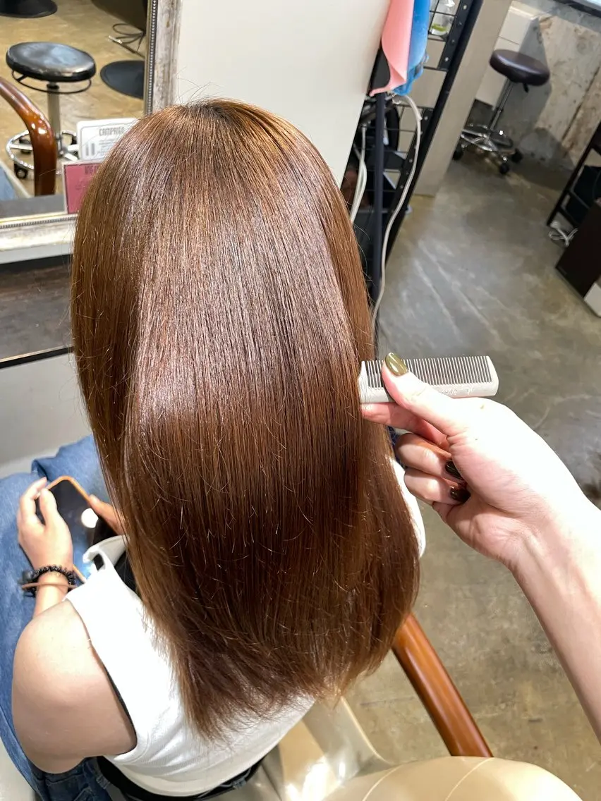 ロング トリートメント トリートメント ニュアンスカラー/ 🫧レミ(坊主)のヘアスタイル