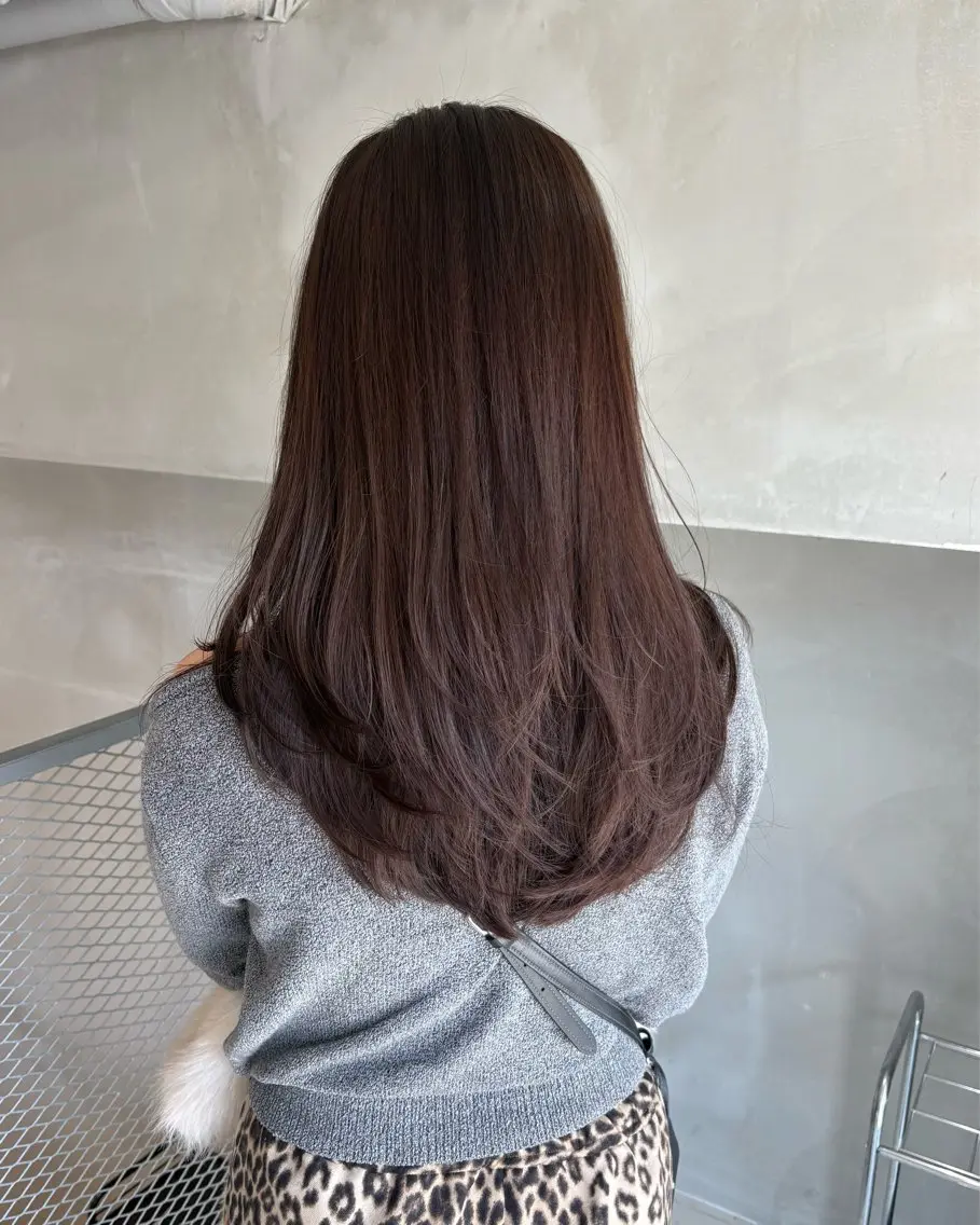 セミロング カラー カット ヘアカラー トリートメント 透明感カラー🫧 nanohaのヘアスタイル