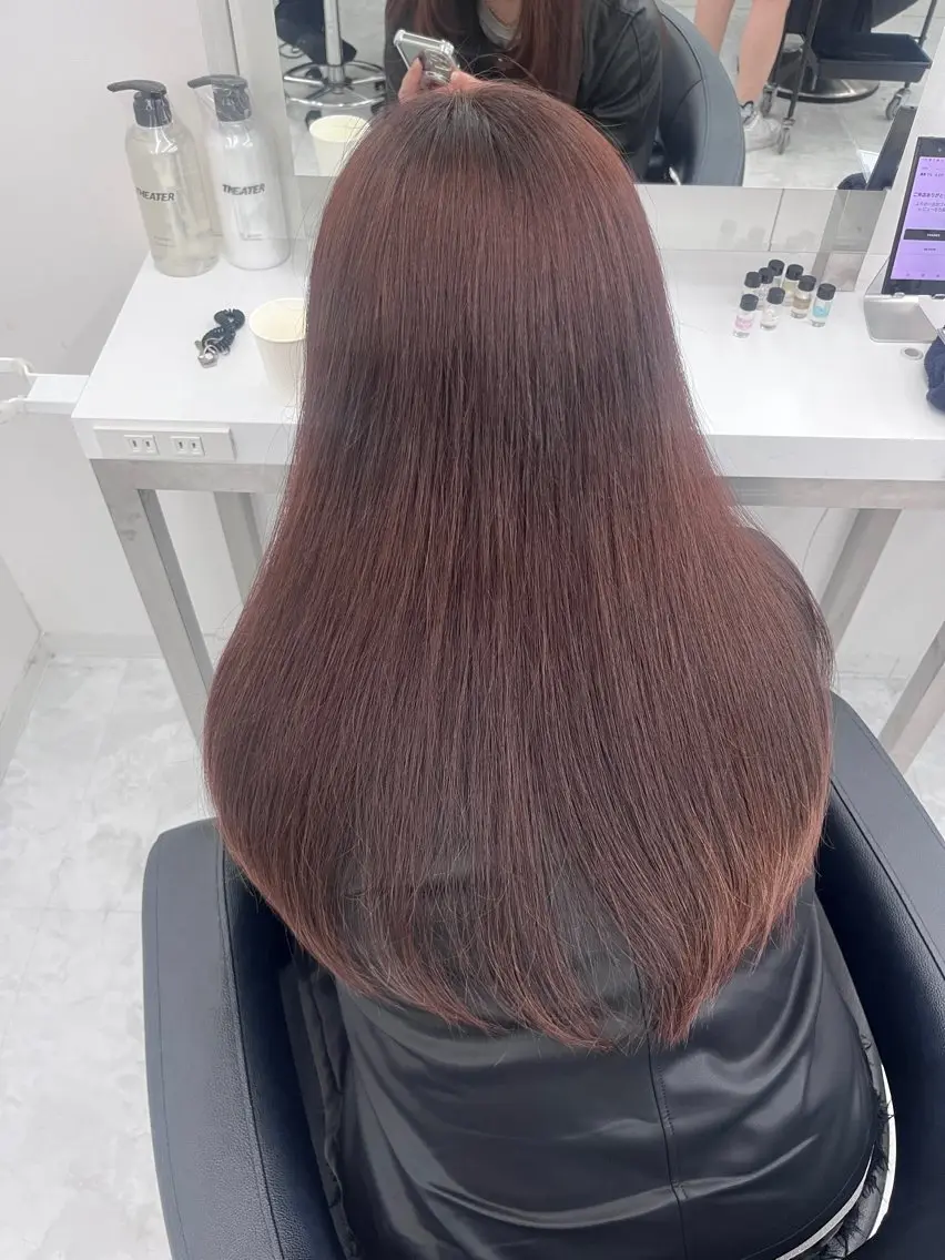ロング カット ヘアカラー トリートメント ♡ナチュラルガーリー ♡ベージュ♡RINAのヘアスタイル