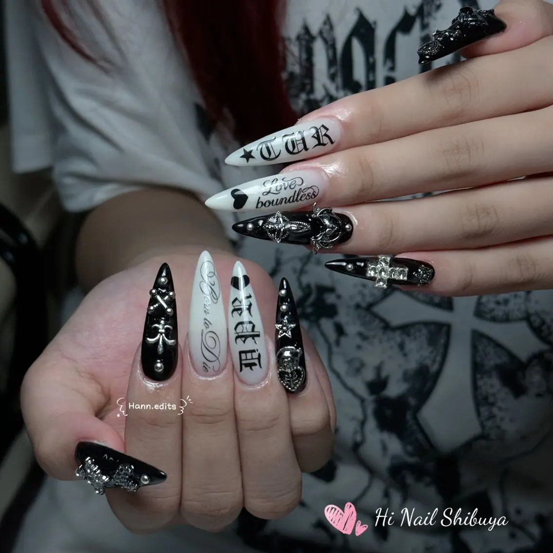 セミロング ハンドネイル Hi Nail 渋谷のネイルデザイン