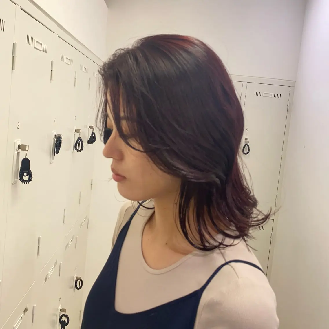 ミディアム ハードパーマ Rico💜のヘアスタイル