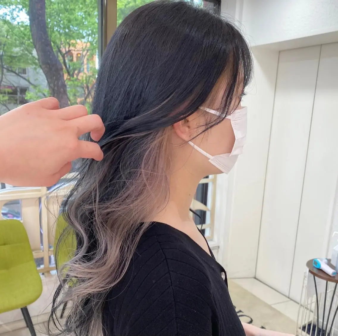 ロング カラー ヘアアレンジ 透明感カラー 古山 結季🌙🖤のヘアスタイル