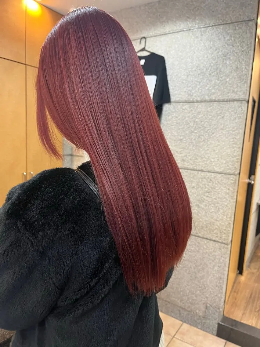 ロング カット ヘアカラー トリートメント 坂谷 BUCKS/縮毛矯正のヘアスタイル