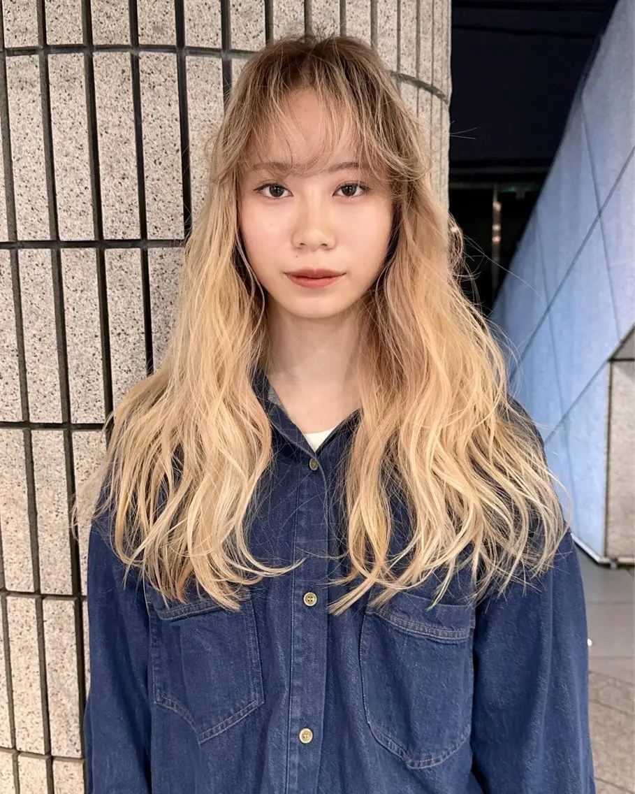 カット➕バレイヤージュ(2ブリーチ)の写真