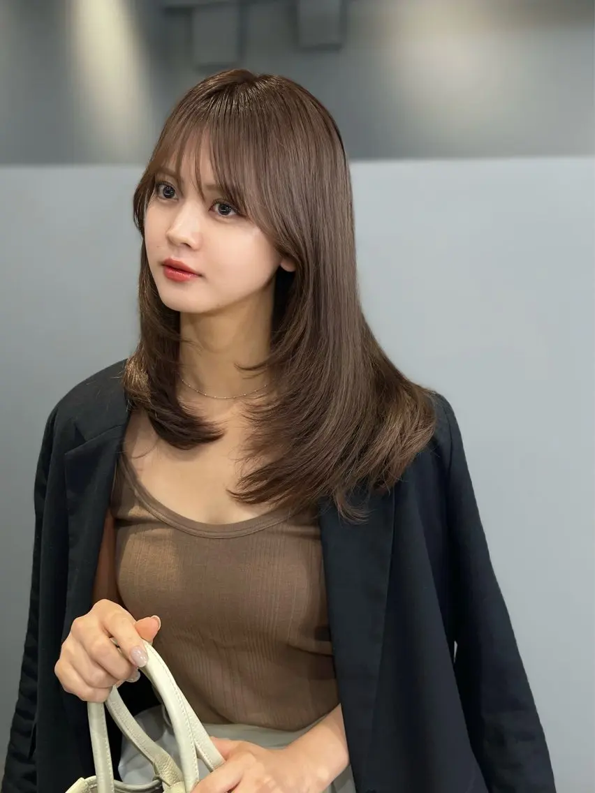 ❤️1番人気❤️【カット + プレミアムケアカラー + 3stepトリートメント】(クイックスパ＋コテ巻き仕上げ♡込み)の写真