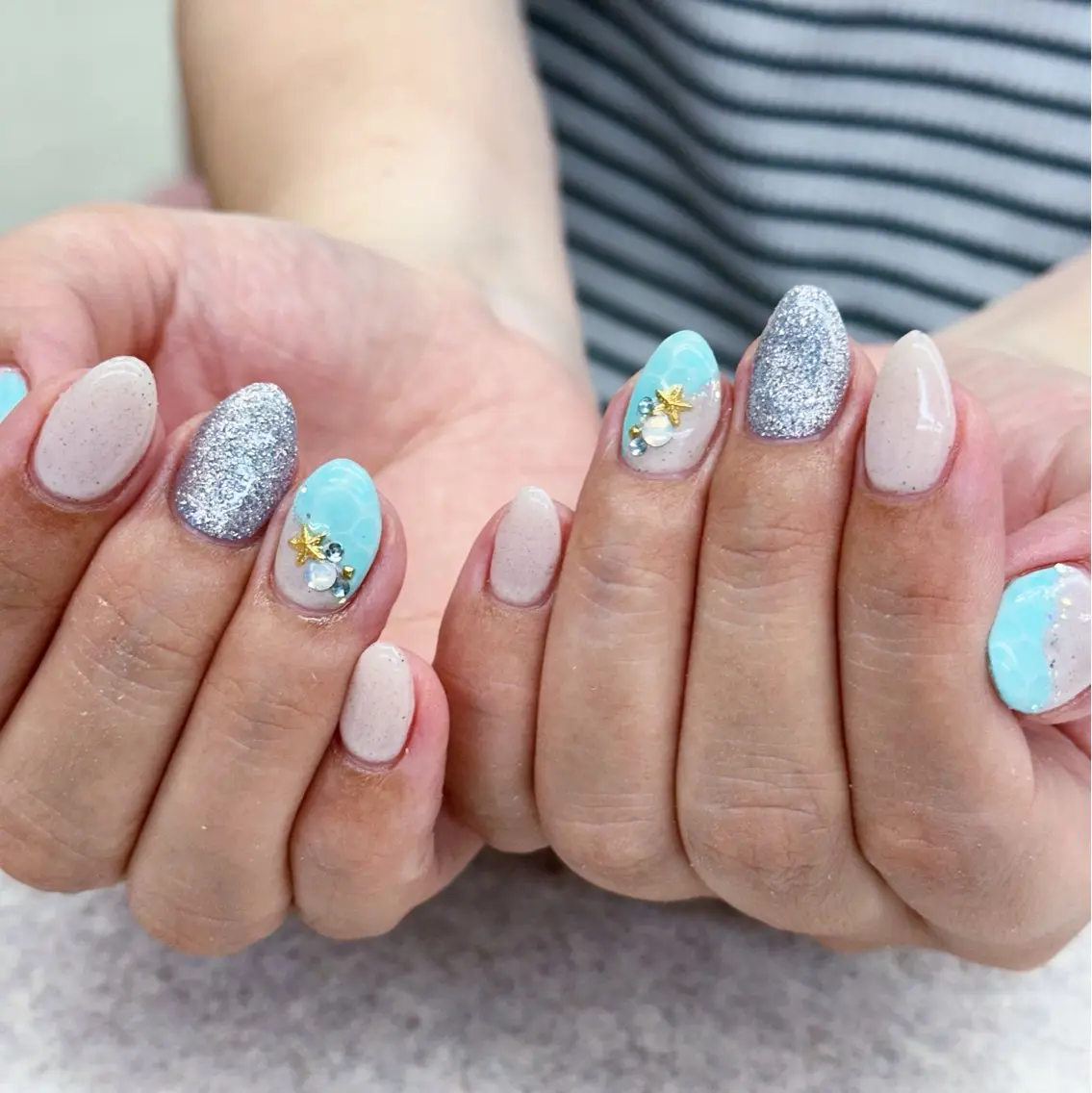 ネイル 夏ネイル ハンドネイル nailsalon grantのネイルデザイン