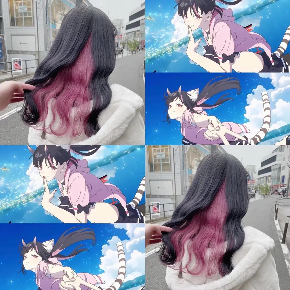 ロング 🩷アニメカラー🩵 mihoのヘアスタイル
