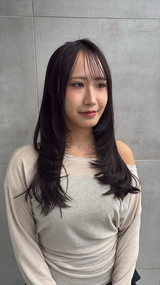 ロング カラー カット ヘアカラー hana/海外風ヘア /レイヤーカット🪐のヘアスタイル