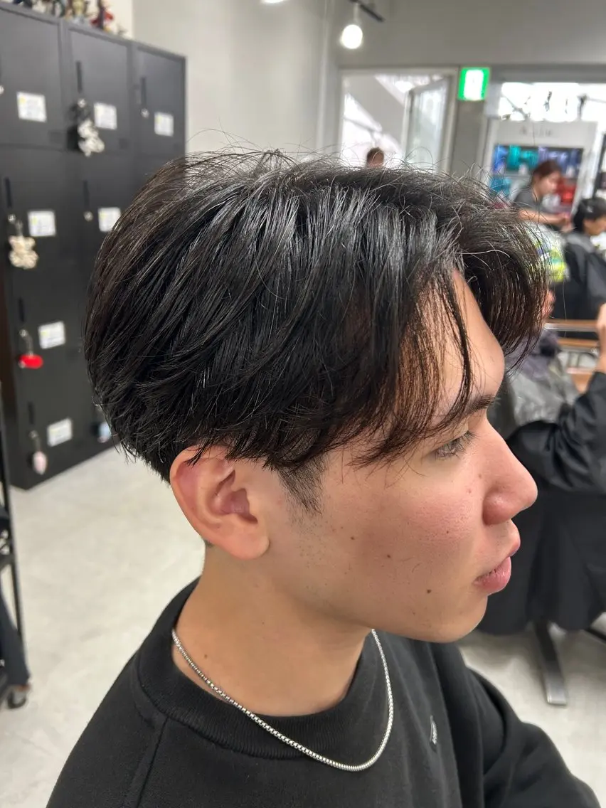 パーマ メンズ カット 縮毛矯正 トリートメント ヘッドスパ ヘアセット カズキ🌼曲がる 縮毛矯正のヘアスタイル