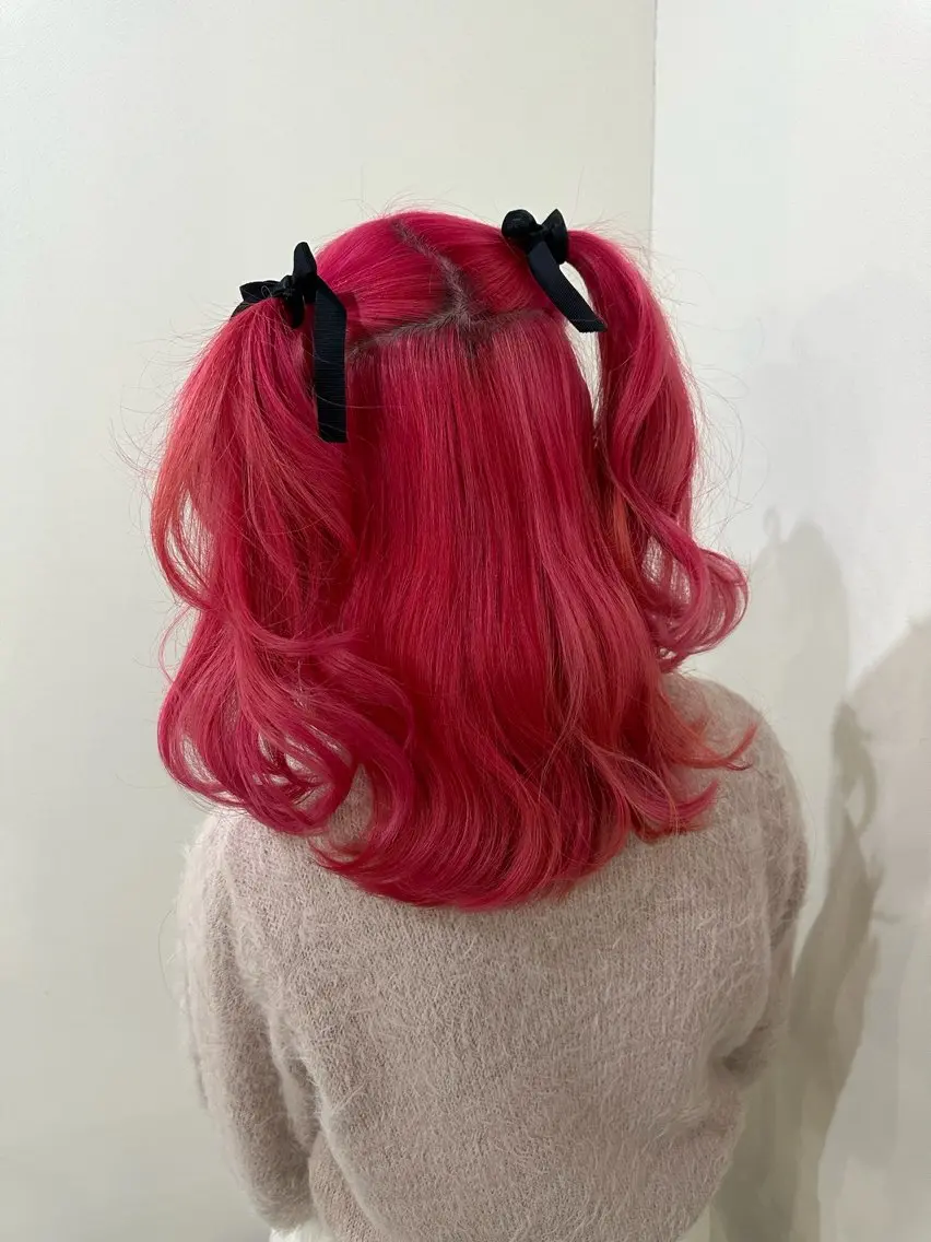 カラー ブリーチ ブリーチカラー yuraraのヘアスタイル